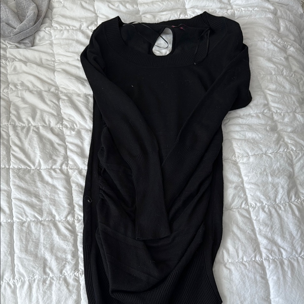 t/o Black Bodycon Cocktail Dress